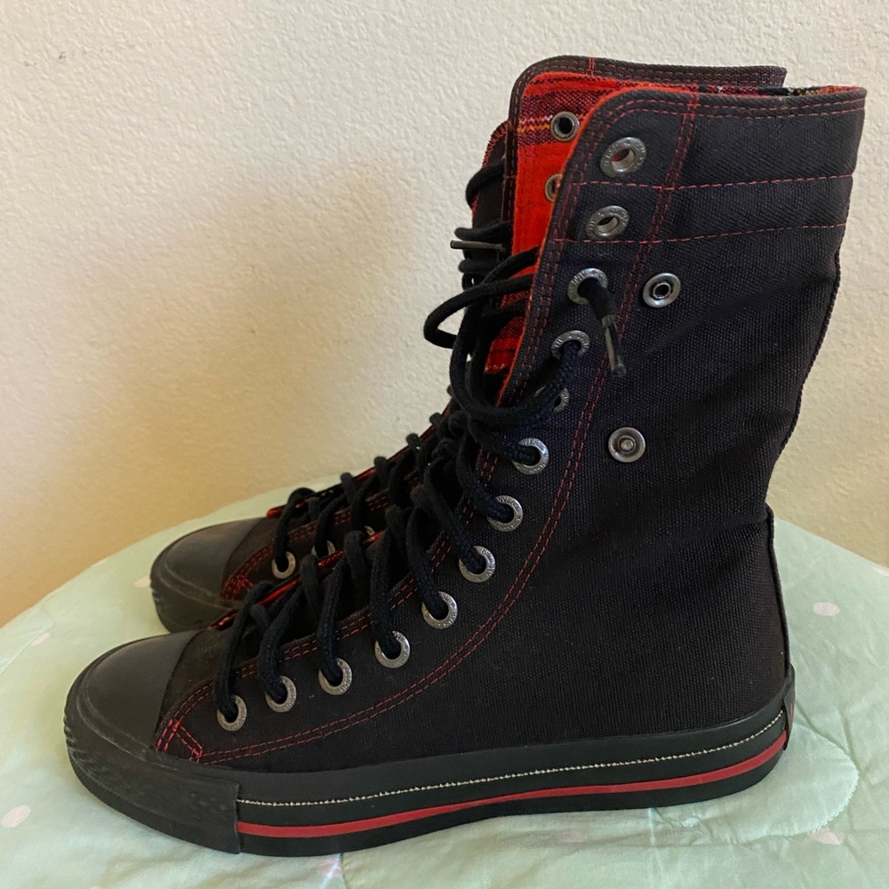 Converse Black Vintage High Top Sneakers Mens size 5 / Womens size 7